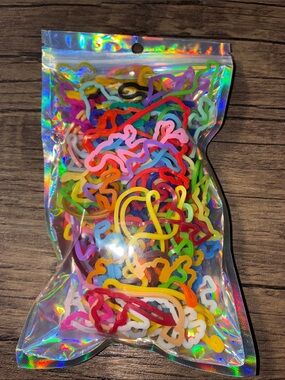 SILLY BANDZ Multicolor Party Silicone Bracelet Charms - Unbranded